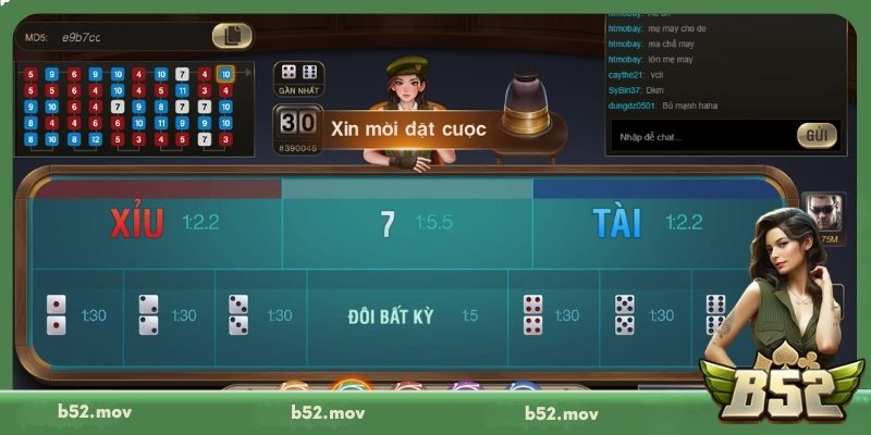 Tài Xỉu MD5 B52 đảm bảo minh bạch trong kết quả