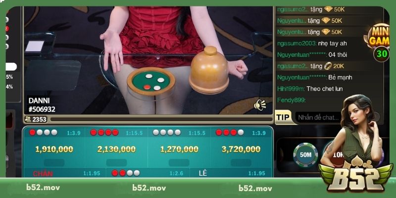 Xóc Đĩa Livestream B52 đảm bảo sự công bằng và minh bạch